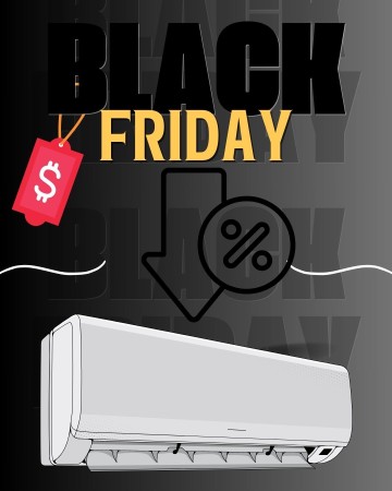 Black Friday de aparelhos de ar condicionado em Rivera. 